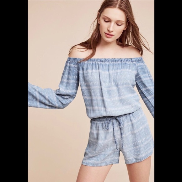 Anthropologie Pants - Anthropologie Chambray Romper